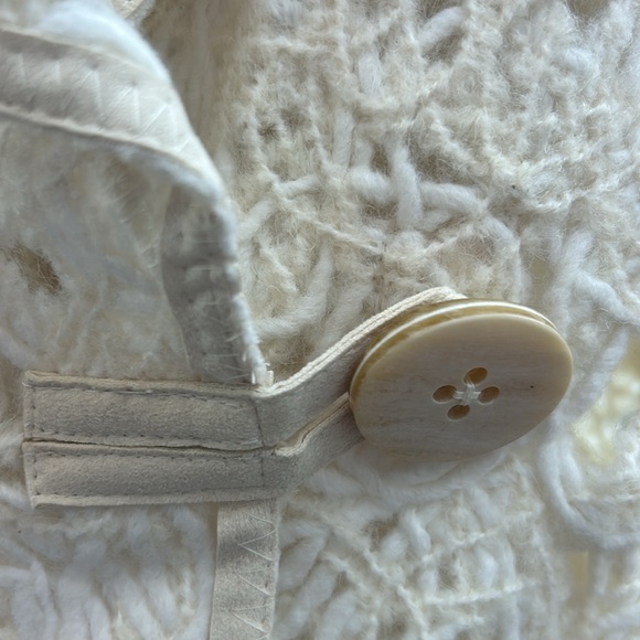 NWT Carlisle Per Se Italian Felted Wool Lace Vest Per Se Per Marine - Picture 6 of 14